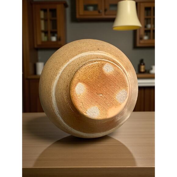 Cady Clay Works Seagrove NC Stoneware Bottle Vase-Studio Pottery-Bottle-Rustic - Picture 7 of 8